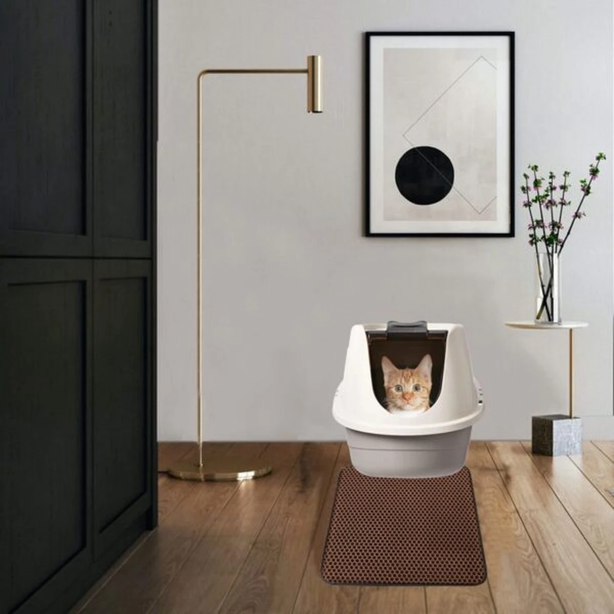 IGOODS - Kattenbakmat Met Filter - 45 X 60 - Waterdicht - Dubbele Laag - Bruin 8 IGOODS - Kattenbakmat Met Filter - 45 X 60 - Waterdicht - Dubbele Laag - Bruin - Afbeelding 8