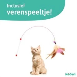 Kattenbakmat - 40 X 50 Cm - Creamy White - Uitloopmat Kat - Kattenbakvulling - Opvang Ruimte - Grit Opvanger - Waterdicht - Beige - Eco-friendly - Incl. Speeltje -Merkloos Winkel 1200x1200 1149