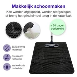 SIMU Lifestyle - Kattenbakmat - Grit Opvanger - Dubbele Laag - Waterdicht - Zwart - 50x40 Cm -Merkloos Winkel 1200x1200 1152