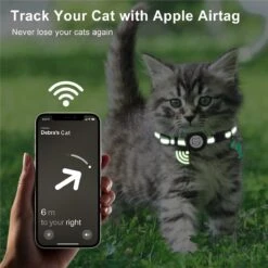 BJØRK™ Kattenhalsband Airtag - Reflecterend - Oranje - Verstelbaar - 20 Tot 30 Cm - Tracker- GPS - Geschikt Voor Apple AirTag - Kattenriem - Katten Accessoire - Halsband Kat Airtag -Merkloos Winkel 1200x1200 1190