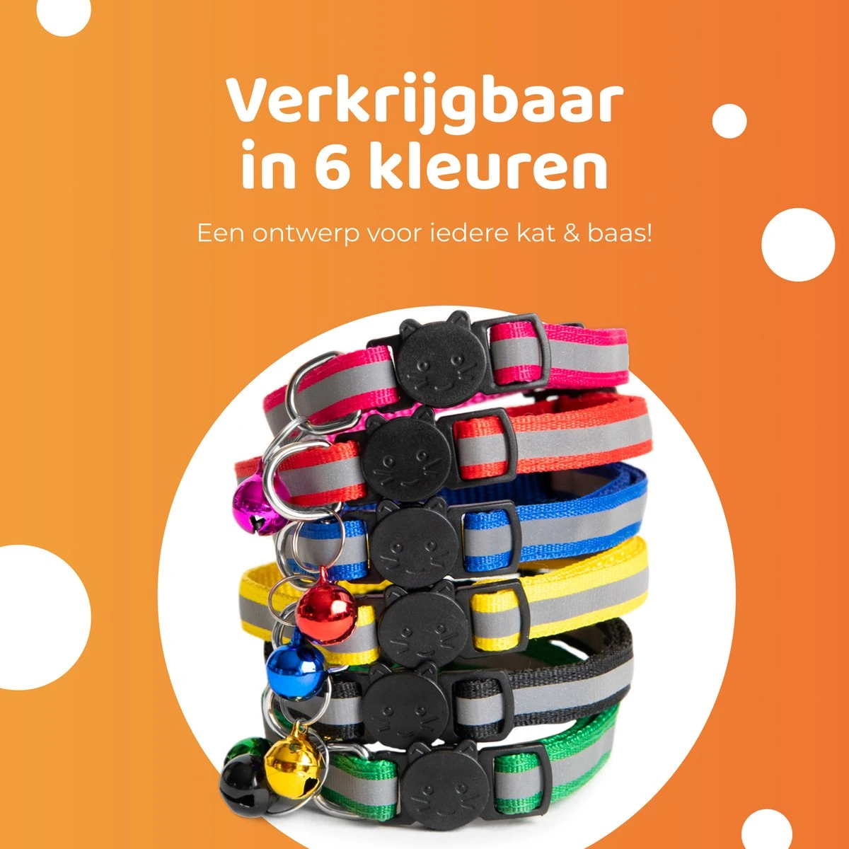 ACE Pets Reflecterende Kattenhalsband Met Veiligheidssluiting – Halsband Kat & Kitten - Met Adreskoker - Kittenhalsband & Kattenbandje Met Belletje - Zwart 5 ACE Pets Reflecterende Kattenhalsband Met Veiligheidssluiting – Halsband Kat & Kitten - Met Adreskoker - Kittenhalsband & Kattenbandje Met Belletje - Zwart - Afbeelding 5