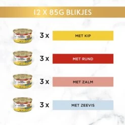 Gourmet Gold Malse Lekkernijen – Kattenvoer Natvoer - Met Kip, Zalm, Rund, Zeevis – 48 X 85 Gr 11 Gourmet Gold Malse Lekkernijen – Kattenvoer Natvoer - Met Kip, Zalm, Rund, Zeevis – 48 X 85 Gr -Merkloos Winkel 1200x1200 123