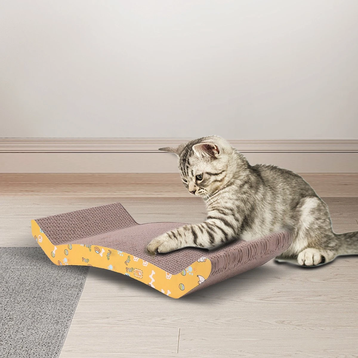 Nobleza 46ZKS - Krabplank Met Catnip - 2 Stuks - 44 X 22 X 12 Cm 6 Nobleza 46ZKS - Krabplank Met Catnip - 2 Stuks - 44 X 22 X 12 Cm - Afbeelding 6