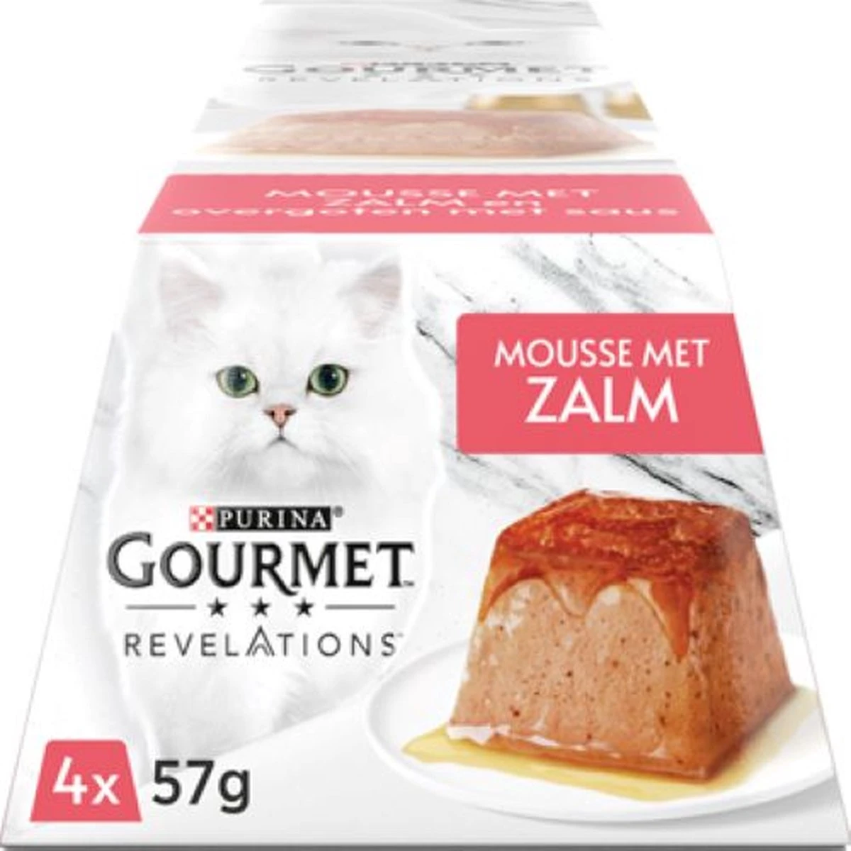 Gourmet Revelations Mousse - Kattenvoer Natvoer - Zalm - 24 X 57 G 1 Gourmet Revelations Mousse - Kattenvoer Natvoer - Zalm - 24 X 57 G