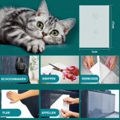 Westhome - Anti Krab Vellen Voor Kat En Hond - Meubelbescherming - Bankbescherming - 10 Stuks - 30 X 45 Cm -Merkloos Winkel 1200x1200 1331