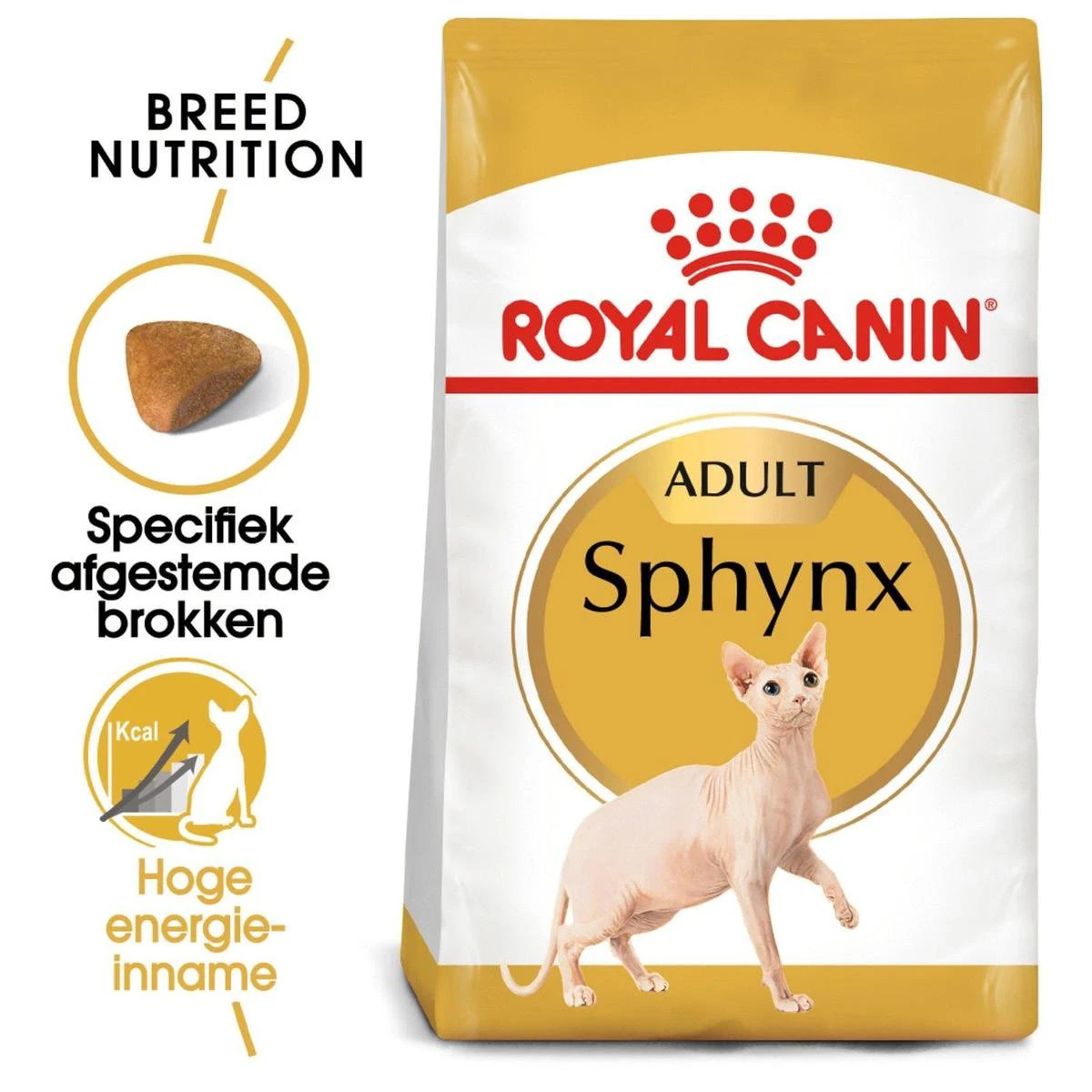Royal Canin Sphynx Adult - Kattenvoer - 10 Kg 2 Royal Canin Sphynx Adult - Kattenvoer - 10 Kg - Afbeelding 2