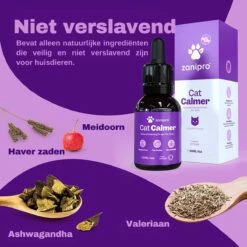 Aerend - Kalmerende Druppels Voor Katten - Anti-stress - Zanipro® 30ml - 100% Natuurlijk Uit Het Verenigd Koninkrijk - Met Ashwagandha & Valeriaan - No Stress Druppels Om Gedragsproblemen Te Verlichten - Voor Thuis En Onderweg -Merkloos Winkel 1200x1200 170