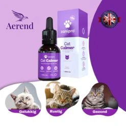Aerend - Kalmerende Druppels Voor Katten - Anti-stress - Zanipro® 30ml - 100% Natuurlijk Uit Het Verenigd Koninkrijk - Met Ashwagandha & Valeriaan - No Stress Druppels Om Gedragsproblemen Te Verlichten - Voor Thuis En Onderweg -Merkloos Winkel 1200x1200 171