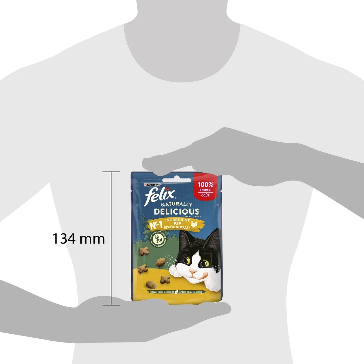 Felix Naturally Delicious Kip & Catnip - Kattensnacks - 8 X 50g 5 Felix Naturally Delicious Kip & Catnip - Kattensnacks - 8 X 50g - Afbeelding 5