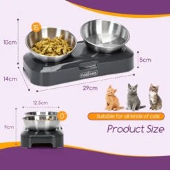 Nobleza Katten Voerbakjes - Ergonomische Dubbele Voerbak - Anti Braak Voerbak Voor Katten - Zwart - Dubbel - RVS 16 Nobleza Katten Voerbakjes - Ergonomische Dubbele Voerbak - Anti Braak Voerbak Voor Katten - Zwart - Dubbel - RVS -Merkloos Winkel 1200x1200 223