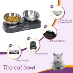 Nobleza Katten Voerbakjes - Ergonomische Dubbele Voerbak - Anti Braak Voerbak Voor Katten - Zwart - Dubbel - RVS 20 Nobleza Katten Voerbakjes - Ergonomische Dubbele Voerbak - Anti Braak Voerbak Voor Katten - Zwart - Dubbel - RVS -Merkloos Winkel 1200x1200 224