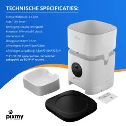 PIXMY - Automatische Voerbak Kat - 4L - Wi-Fi - Met App En Full HD Camera - Voerbak Kat -Merkloos Winkel 1200x1200 235
