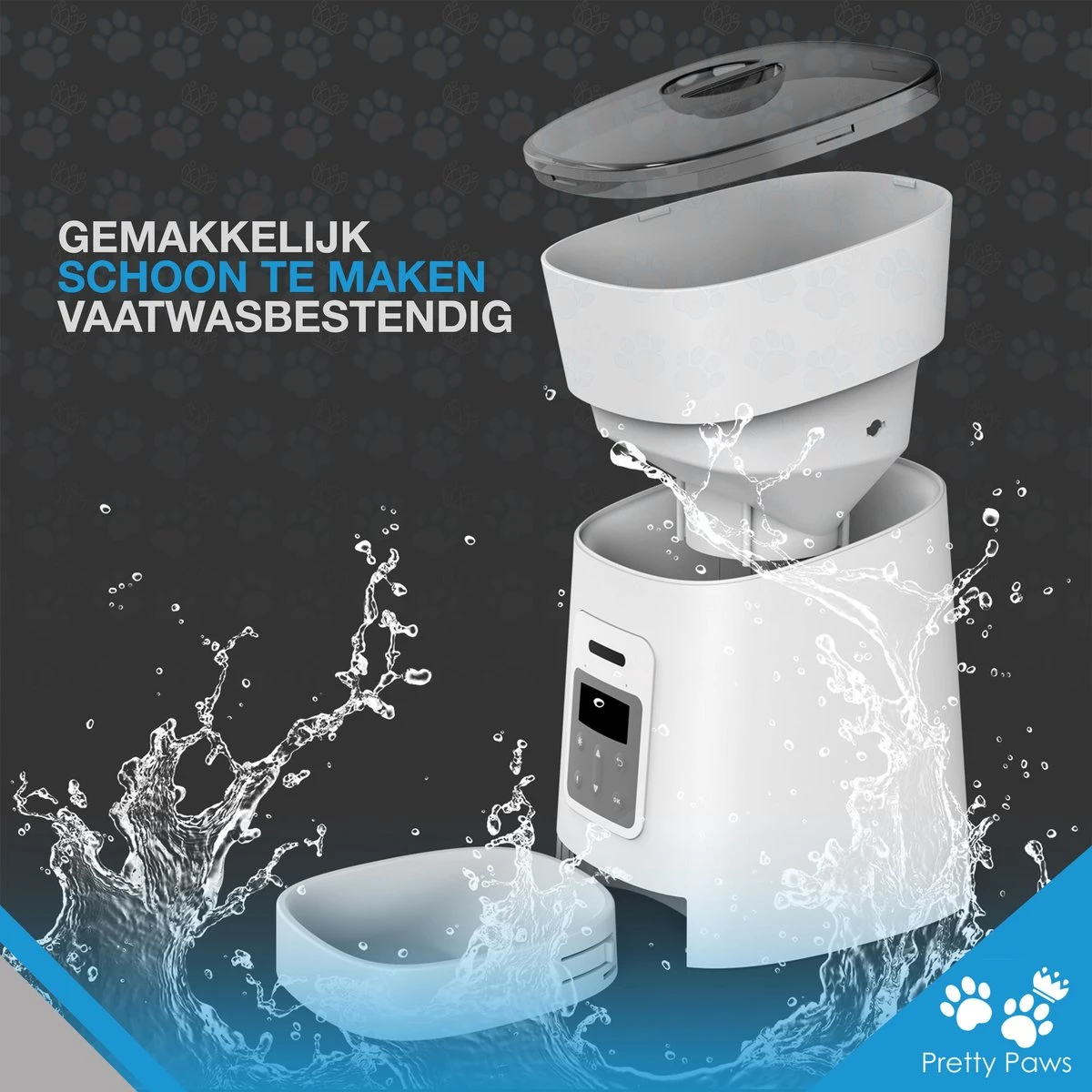 Pretty Paws PP002 Professionele Automatische Voerbak Kat- Stemrecorder - Voerautomaat - Katten Voerbak - Minimalistisch 3 Pretty Paws PP002 Professionele Automatische Voerbak Kat- Stemrecorder - Voerautomaat - Katten Voerbak - Minimalistisch - Afbeelding 3