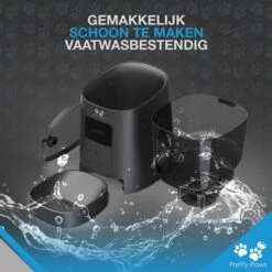 Pretty Paws PP005 Wifi Voerautomaat Zwart - Automatische Voerbak - Slimme Voerautomaat Met App - Instelbaar Voedingsschema - WIFI -Merkloos Winkel 1200x1200 250