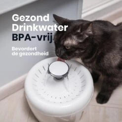 TrevoPet® Drinkfontein Kat - Waterfontein Kat - Kattenfontein - Fluisterstil - Drinkfontein - Drinkbak Kat - 2.5 Liter - Inclusief Filter - Wit -Merkloos Winkel 1200x1200 270