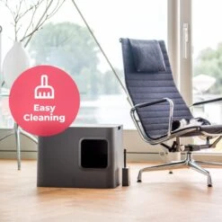 Hoopo® Dome Kattenbak Grijs - Kattenbak - Kattenbakschep - Kattenbakmat -Merkloos Winkel 1200x1200 357