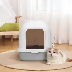 Nobleza ZSW - Kattenbak Met Kattenbakschep - 54x41x45 Cm - Grijs- L 11 Nobleza ZSW - Kattenbak Met Kattenbakschep - 54x41x45 Cm - Grijs- L -Merkloos Winkel 1200x1200 409