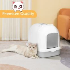 Nobleza ZSW - Kattenbak Met Kattenbakschep - 54x41x45 Cm - Grijs- L 12 Nobleza ZSW - Kattenbak Met Kattenbakschep - 54x41x45 Cm - Grijs- L -Merkloos Winkel 1200x1200 410