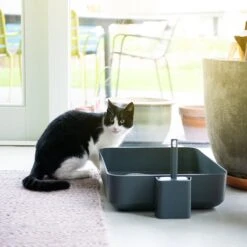 Hoopo® Poh Kattenbak Grijs - Open Kattenbak - Design Kattenbak - Kattenbakschep - 50x37.5x12.7 Cm - Grote Kattenbak 9 Hoopo® Poh Kattenbak Grijs - Open Kattenbak - Design Kattenbak - Kattenbakschep - 50x37.5x12.7 Cm - Grote Kattenbak -Merkloos Winkel 1200x1200 420