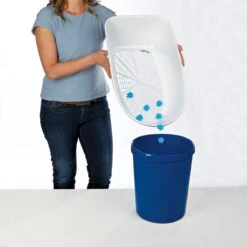 Trixie Berto Kattenbak Open Met Scheidingssyteem Donkergrijs/Blauw - 59X39X22 CM -Merkloos Winkel 1200x1200 430