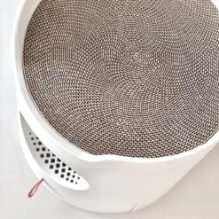 A Sunny Day Kattenbak Met Lade, Bedje En Krabplank - Inclusief Schepje - Design Kattenbak - Wit - Dichte Kattenbak - Kattenbak Gesloten -Merkloos Winkel 1200x1200 444