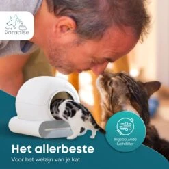 Pets Paradise - Zelfreinigende Kattenbak - Automatische - Elektrische - Scoopfree - Robot Kattenbak - 35dB -Merkloos Winkel 1200x1200 448