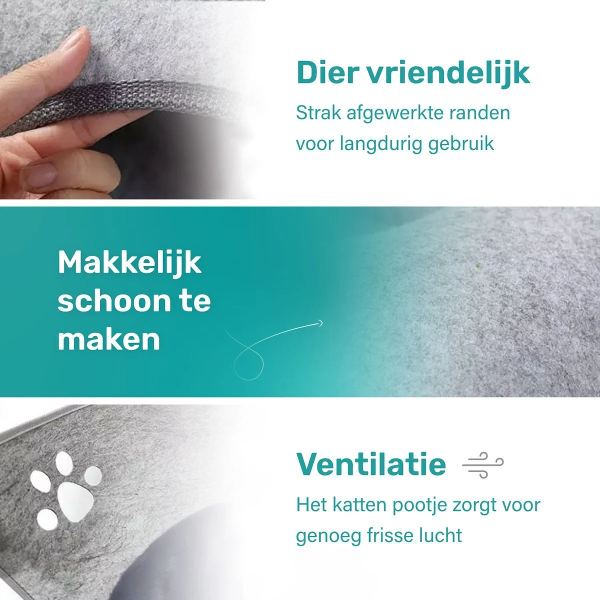 Kattenhangmat - Voor Aan Het Raam - Kom Vorm - Kattenmand - Raam - Hangmat Kat - Dieren - Kattenbed - Kattenmand - Slaapplek - Ligplaats - Grijs 3 Kattenhangmat - Voor Aan Het Raam - Kom Vorm - Kattenmand - Raam - Hangmat Kat - Dieren - Kattenbed - Kattenmand - Slaapplek - Ligplaats - Grijs - Afbeelding 3