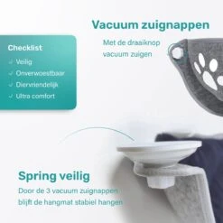 Kattenhangmat - Voor Aan Het Raam - Kom Vorm - Kattenmand - Raam - Hangmat Kat - Dieren - Kattenbed - Kattenmand - Slaapplek - Ligplaats - Grijs 10 Kattenhangmat - Voor Aan Het Raam - Kom Vorm - Kattenmand - Raam - Hangmat Kat - Dieren - Kattenbed - Kattenmand - Slaapplek - Ligplaats - Grijs -Merkloos Winkel 1200x1200 476