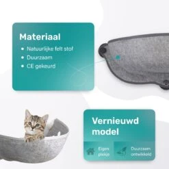 Kattenhangmat - Voor Aan Het Raam - Kom Vorm - Kattenmand - Raam - Hangmat Kat - Dieren - Kattenbed - Kattenmand - Slaapplek - Ligplaats - Grijs 13 Kattenhangmat - Voor Aan Het Raam - Kom Vorm - Kattenmand - Raam - Hangmat Kat - Dieren - Kattenbed - Kattenmand - Slaapplek - Ligplaats - Grijs -Merkloos Winkel 1200x1200 477