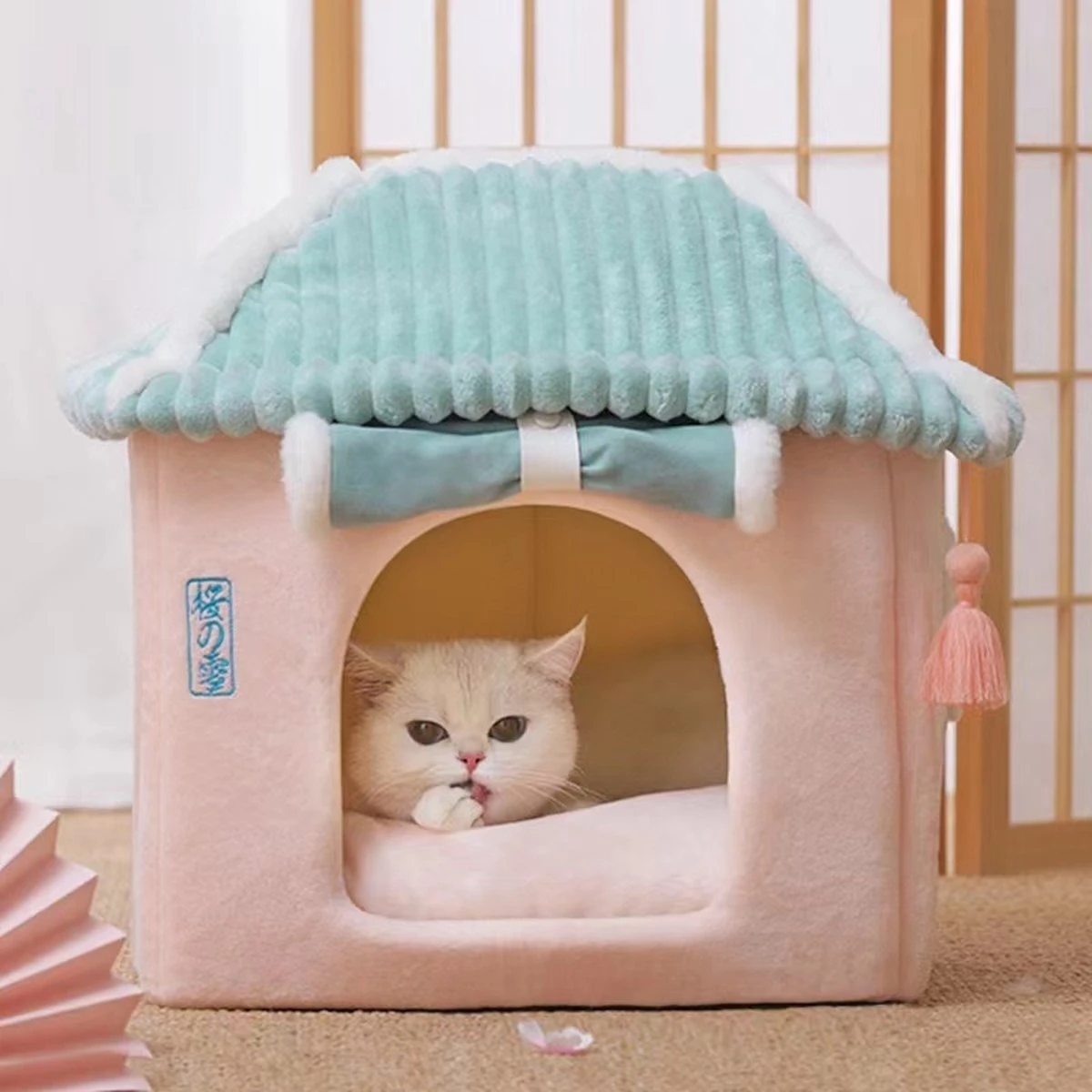 Merkloos Petsential Sakura Japanse Mand - Voor Katten (kattenmand) En Kleine Huisdieren (huisdierenmand) 1 Merkloos Petsential Sakura Japanse Mand - Voor Katten (kattenmand) En Kleine Huisdieren (huisdierenmand)