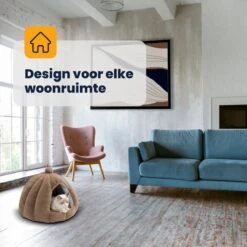 MIRO Katten Huis - Kattenhuizen - Kattenhok - Kattenmand - Dierenhuis - Extra Zacht - Bruin -Merkloos Winkel 1200x1200 530