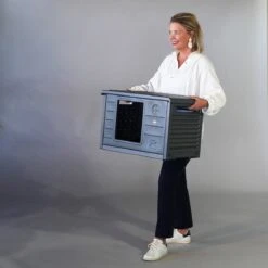 RHRQuality Kattenhuis Voor Binnen En Buiten Kattenhok Villa De Luxe Grijs -Merkloos Winkel 1200x1200 619