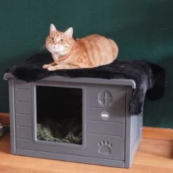 RHRQuality Kattenhuis Voor Binnen En Buiten Kattenhok Villa De Luxe Grijs -Merkloos Winkel 1200x1200 621