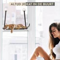 TACTIV PETS® Kattenhangmat | Hangmat Kat | Kattenhangmat Raam | Kattenmand -Merkloos Winkel 1200x1200 635