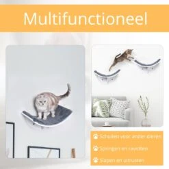 Merkloos Paws And Claws - Cat Shelf – Hangmat Kat – Kattenplank - Kattenbed - Wasbaar – Wandmontage – MDF - Wit 11 Merkloos Paws And Claws - Cat Shelf – Hangmat Kat – Kattenplank - Kattenbed - Wasbaar – Wandmontage – MDF - Wit -Merkloos Winkel 1200x1200 649