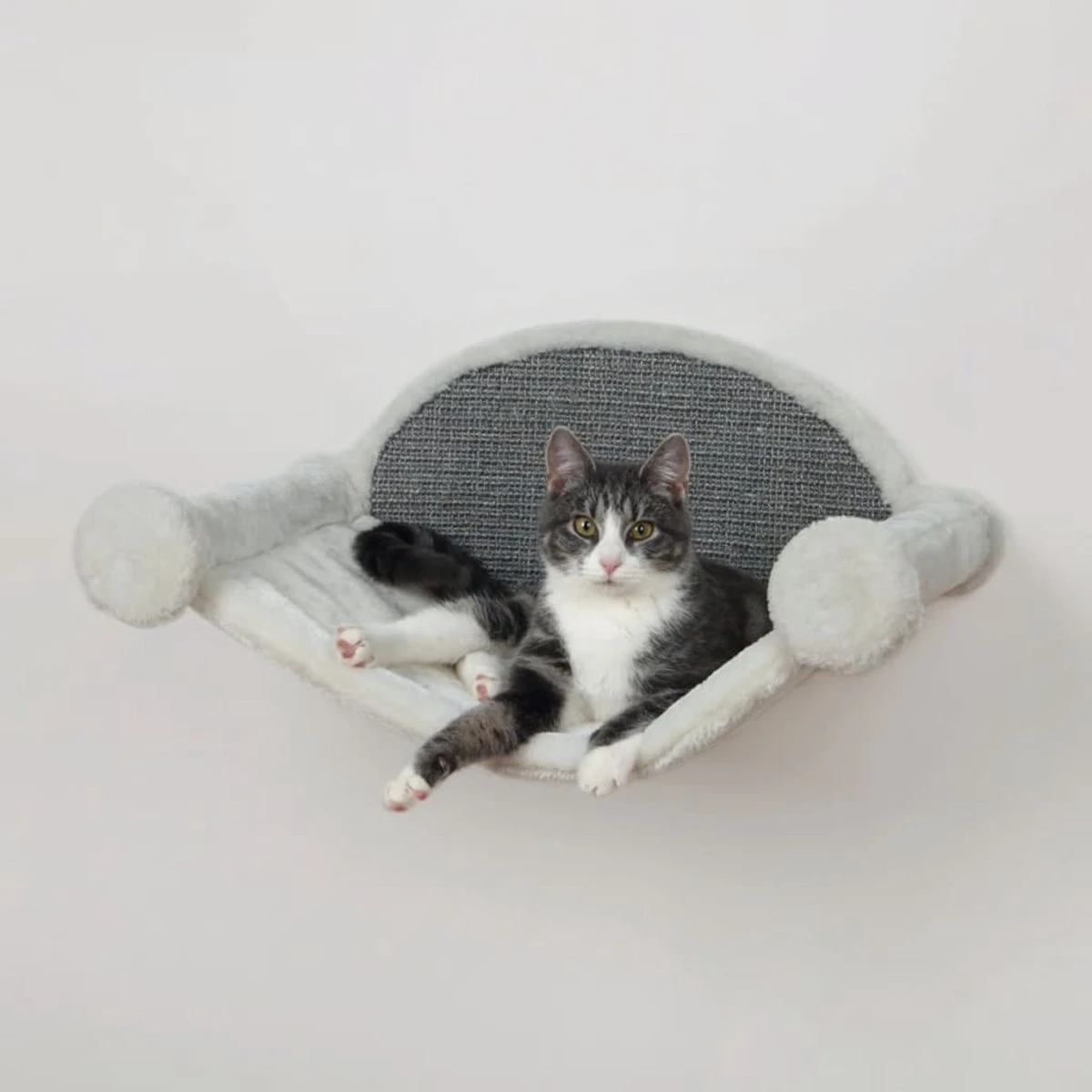 TRIXIE Kattenhangmat 54x28x33 Cm Crèmekleurig En Grijs 49920 3 TRIXIE Kattenhangmat 54x28x33 Cm Crèmekleurig En Grijs 49920 - Afbeelding 3