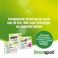 Dronspot Spot On Ontwormingsmiddel Voor Middelgrote Katten (2,5 Kg - 5 Kg) 2 Pipetten 8 Dronspot Spot On Ontwormingsmiddel Voor Middelgrote Katten (2,5 Kg - 5 Kg) 2 Pipetten -Merkloos Winkel 1200x1200 701