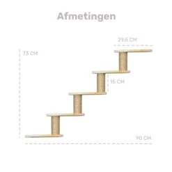 Katten Klimmuur - 4 Delig - Krabpaal - 5 Plateaus - Katten Klim Wand - Muur - Klimmuur Kat - Voor Grote Katten - Klimwand - Complete Set 11 Katten Klimmuur - 4 Delig - Krabpaal - 5 Plateaus - Katten Klim Wand - Muur - Klimmuur Kat - Voor Grote Katten - Klimwand - Complete Set -Merkloos Winkel 1200x1200 716