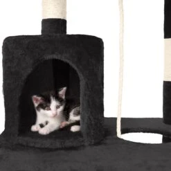 TecTake Stokely - Zwart - Krabpaal - 141 Cm -Merkloos Winkel 1200x1200 724