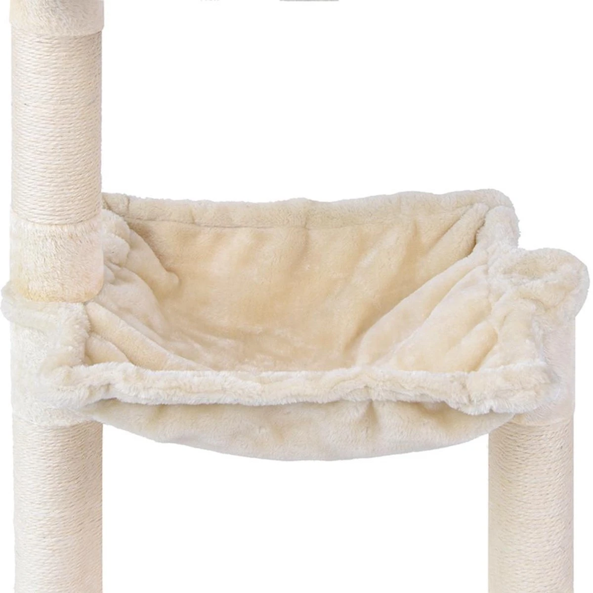 Merkloos MC Star Katten Krabpaal 70cm Krassen Grote Nis En Bal Opgeschort Spelen Schraper Platform Sisal - Beige, 70cm 6 Merkloos MC Star Katten Krabpaal 70cm Krassen Grote Nis En Bal Opgeschort Spelen Schraper Platform Sisal - Beige, 70cm - Afbeelding 6