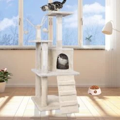 Merkloos MC Star Krabpaal Voor Grote Katten Cat Tree - 55 X 50 X 121 Cm - Beige 9 Merkloos MC Star Krabpaal Voor Grote Katten Cat Tree - 55 X 50 X 121 Cm - Beige -Merkloos Winkel 1200x1200 735