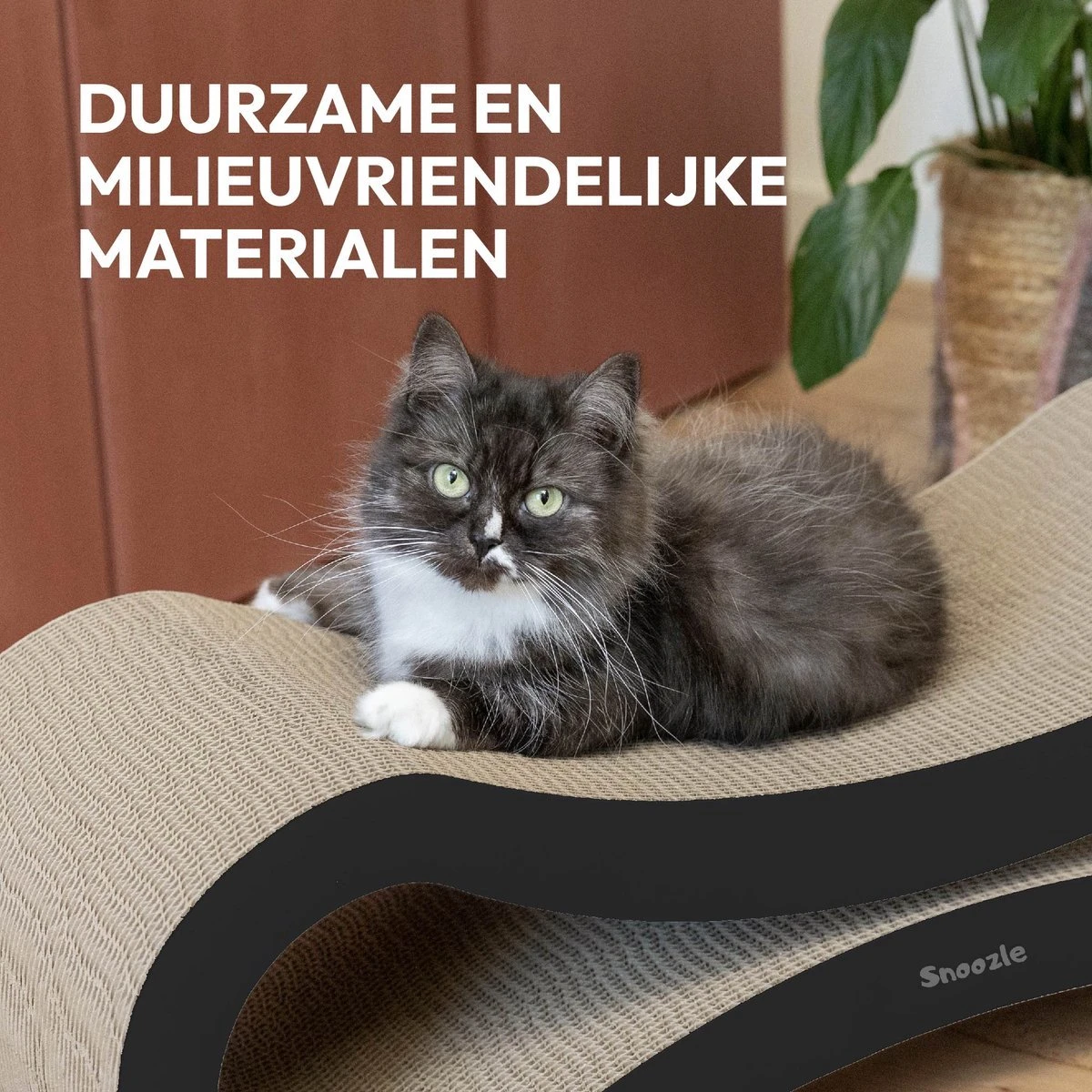 Snoozle Loop Krabpaal Voor Katten - Zwart - 86cm - Krabmeubel Voor Grote Katten - Karton 6 Snoozle Loop Krabpaal Voor Katten - Zwart - 86cm - Krabmeubel Voor Grote Katten - Karton - Afbeelding 6
