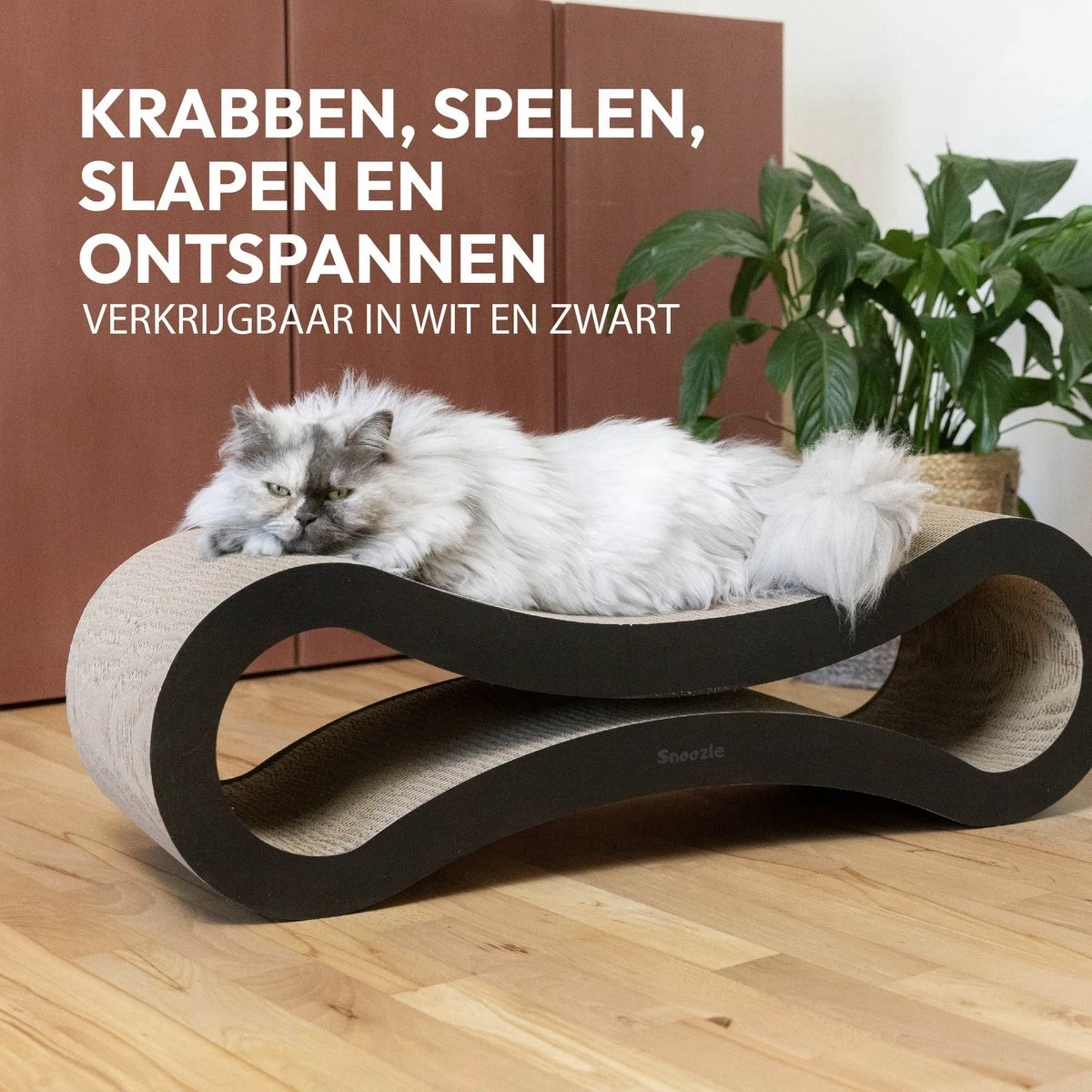 Snoozle Loop Krabpaal Voor Katten - Zwart - 86cm - Krabmeubel Voor Grote Katten - Karton 8 Snoozle Loop Krabpaal Voor Katten - Zwart - 86cm - Krabmeubel Voor Grote Katten - Karton - Afbeelding 8