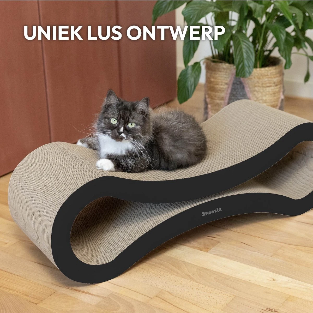 Snoozle Loop Krabpaal Voor Katten - Zwart - 86cm - Krabmeubel Voor Grote Katten - Karton 10 Snoozle Loop Krabpaal Voor Katten - Zwart - 86cm - Krabmeubel Voor Grote Katten - Karton - Afbeelding 10