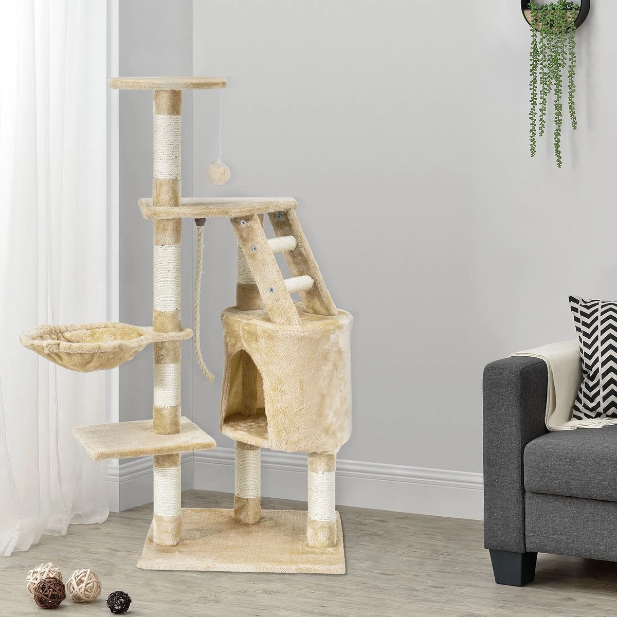 Merkloos Katten Krabpaal - Buffy - Beige 6 Merkloos Katten Krabpaal - Buffy - Beige - Afbeelding 6