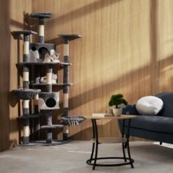 TecTake Nelly Krabpaal - 204 Cm - Beige -Merkloos Winkel 1200x1200 774