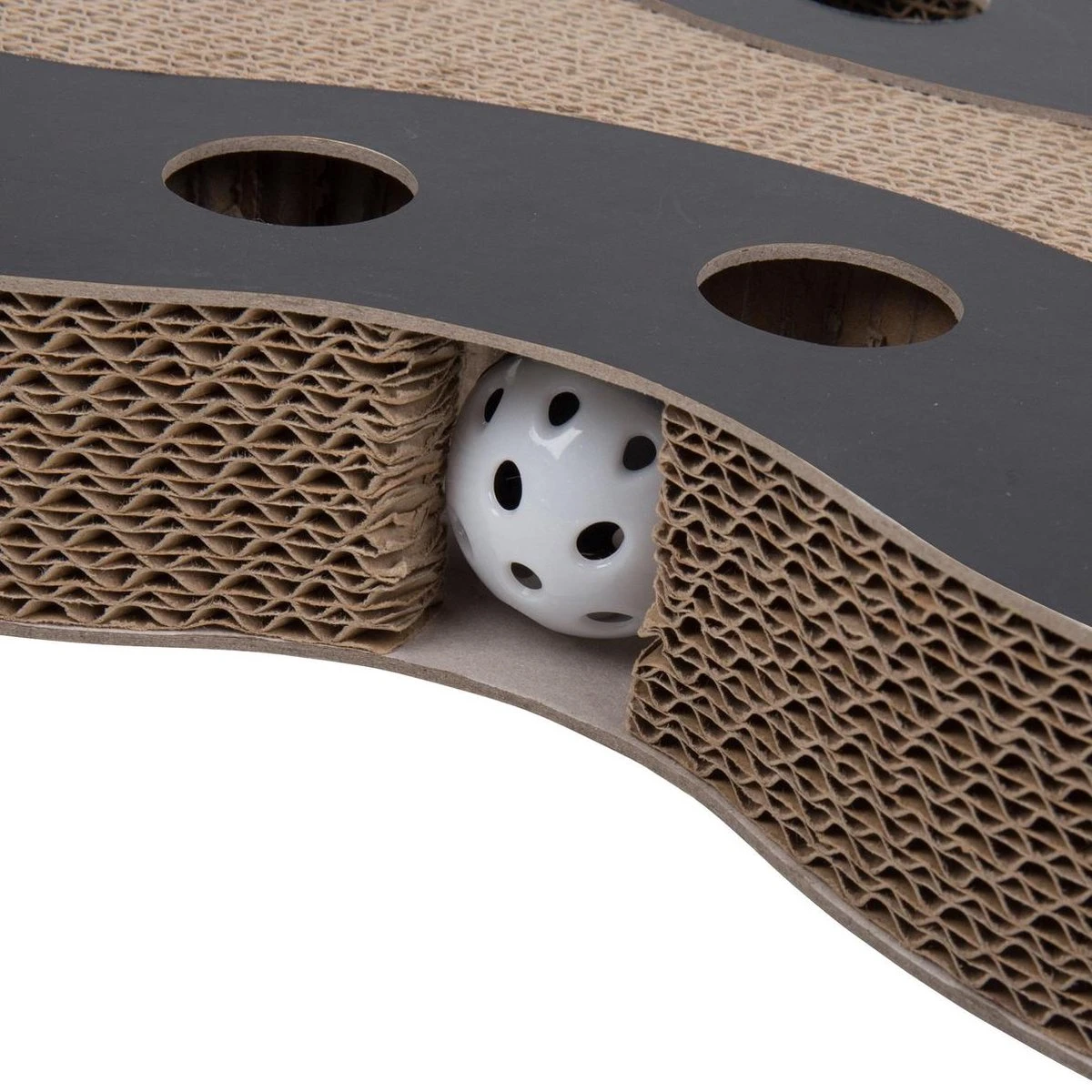 Interactief Design Krabspeelgoed Voor Katten Van Duurzaam Karton - District 70 SNAKE - Zwart 13 Interactief Design Krabspeelgoed Voor Katten Van Duurzaam Karton - District 70 SNAKE - Zwart - Afbeelding 13