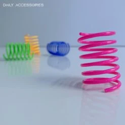 Kattenveertjes - Set 4 Stuks - Kattenspeeltjes - Kattenspeelgoed - Springveertje - Kittenspeeltjes - Kittenveertjes