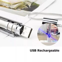 Laserpen - Oplaadbaar Met USB - Rode Laser - RVS Zilver - UV - Zaklamp - LED - Kat - Katten Speeltjes - Kattenspeelgoed - 7 Verschillende Standen -Merkloos Winkel 1200x1200 837
