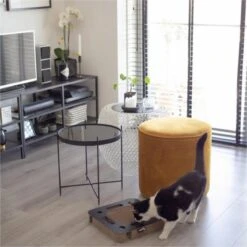 Interactief Krabspeelgoed Van Karton Met Balletje En Belletje - District 70 SPY - Zwart Of Wit 35x35x6cm - Zwart -Merkloos Winkel 1200x1200 893